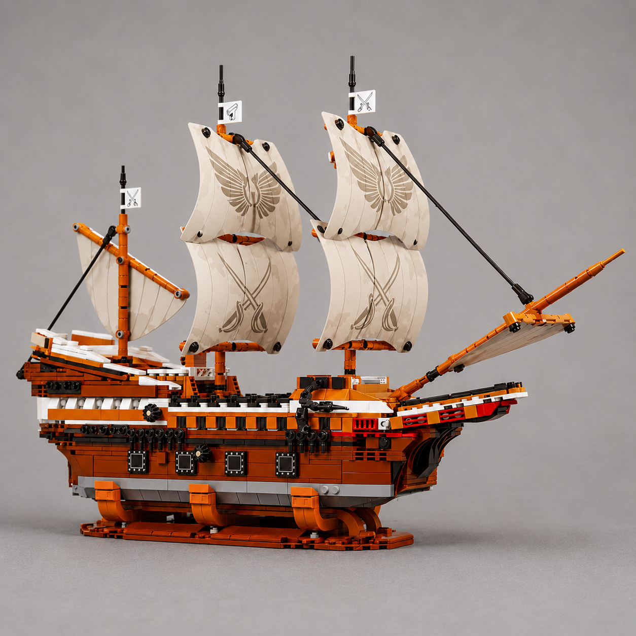 MEGA Segel-Piratenschiff | Bausteine