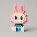 Mini Rosa Labubu | Bausteine
