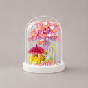 Rosa Baum in Glasglocke | Bausteine