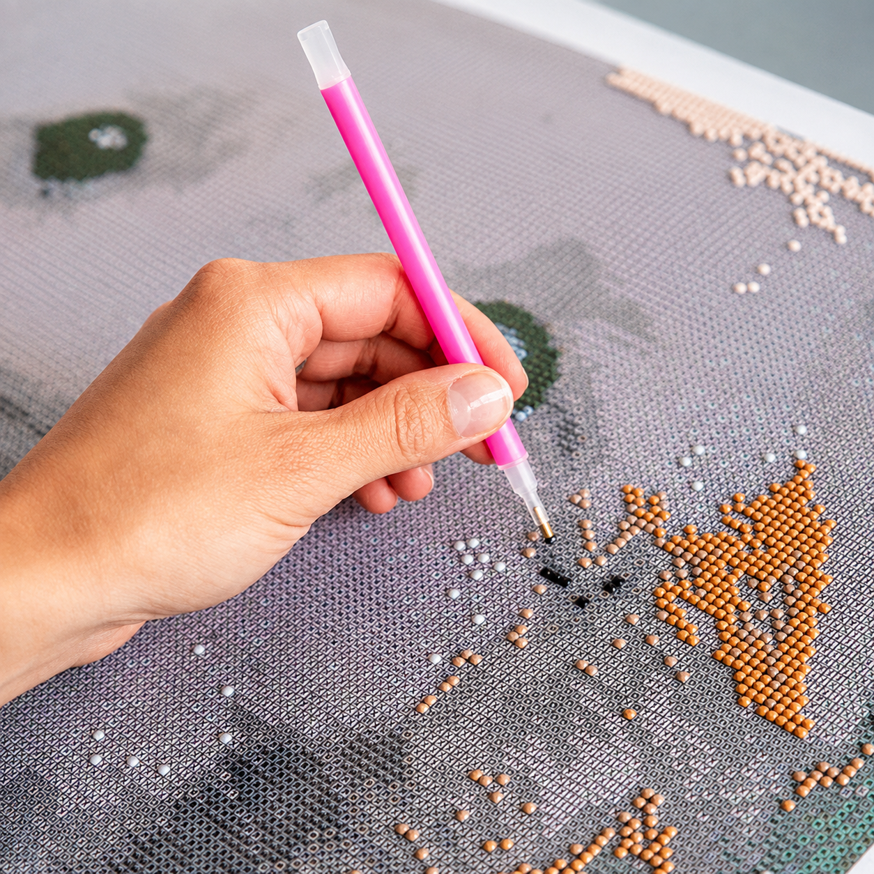 Bunte Weihnachtskarten | 6 Stück | Diamond Painting