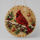 Weihnachtsanhänger | Vogel | Diamond Painting