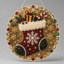 Weihnachtsanhänger | Weihnachtssocke | Diamond Painting