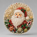 Weihnachtsanhänger | Weihnachtsmann | Diamond Painting