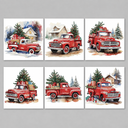 Auto-Weihnachtskarten | 6 Stück | Diamond Painting