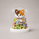 Katze in Glasglocke | Bausteine