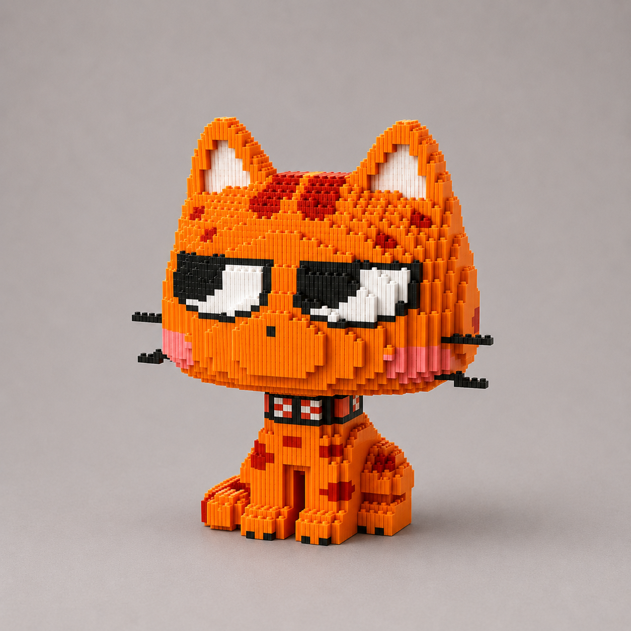 Lustige orange Katze | Bausteine