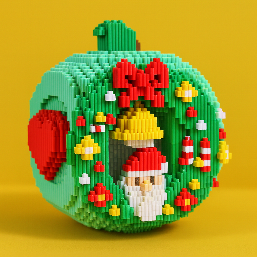 3D Weihnachtsapfel | Bausteine
