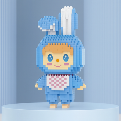 Blauer Labubu | Bausteine
