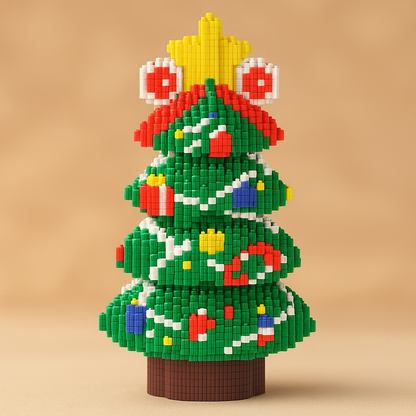 Weihnachtsbaum mit Dekoration | Bausteine