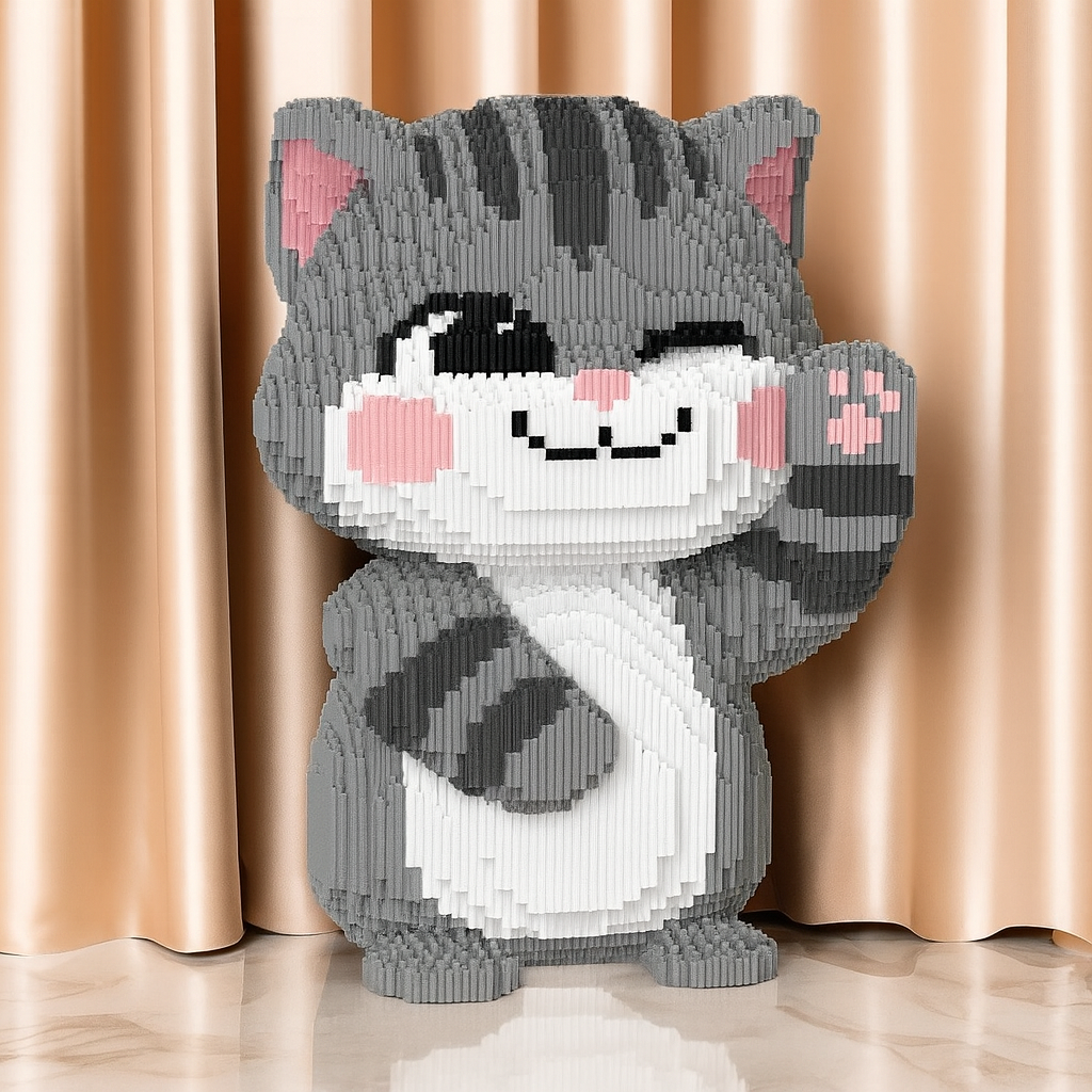 Liebe Graue Katze | Bausteine