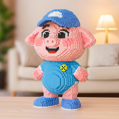 Schwein mit Mütze | Bausteine