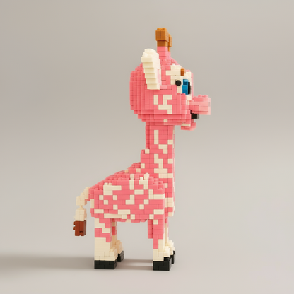 Rosa Giraffe | Bausteine