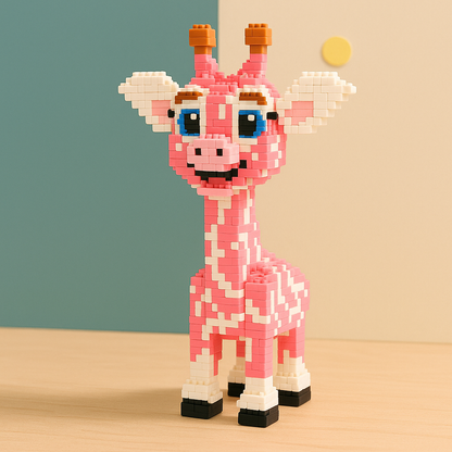 Rosa Giraffe | Bausteine