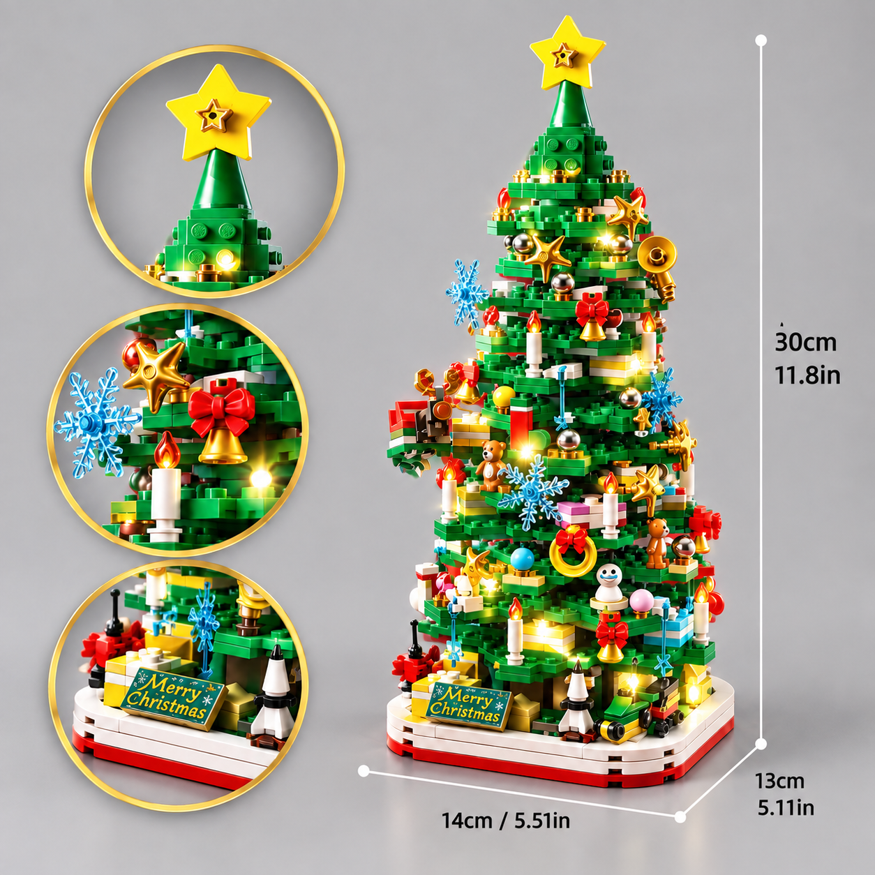 Kreativer Weihnachtsbaum | Bausteine