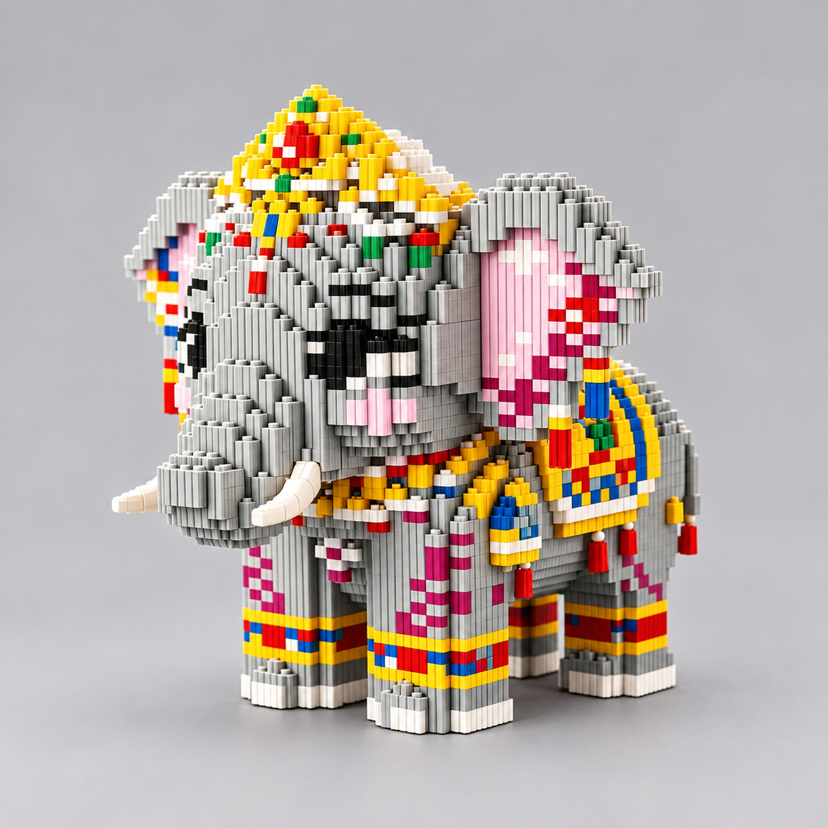 Farbenfroher Elefant | Bausteine