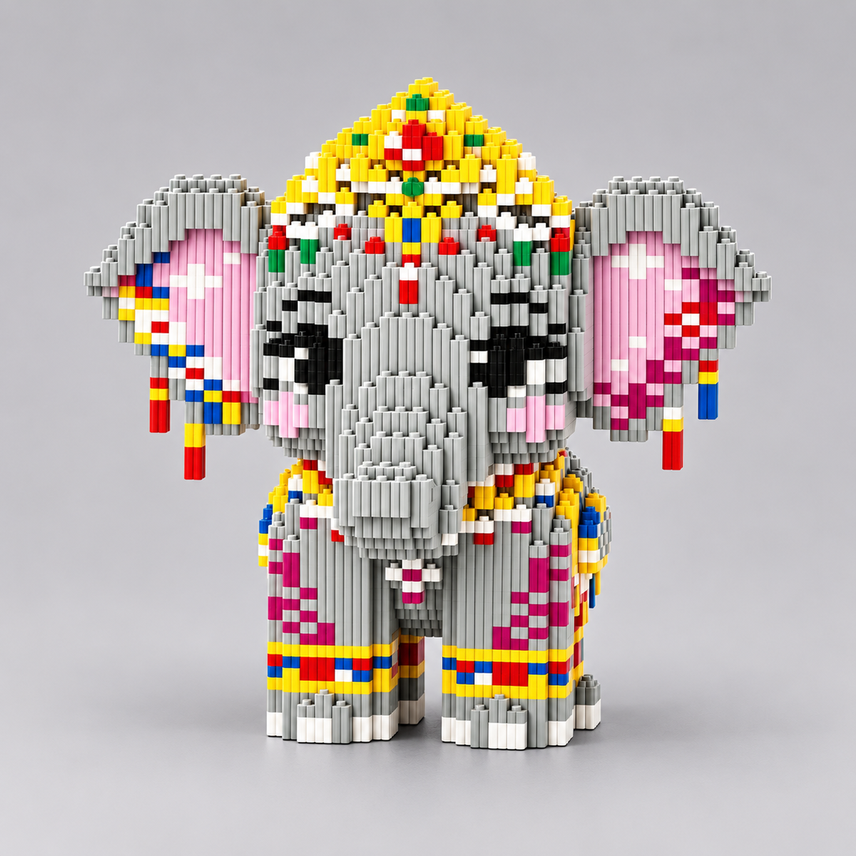 Farbenfroher Elefant | Bausteine