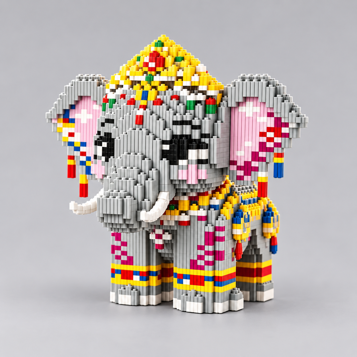Farbenfroher Elefant | Bausteine