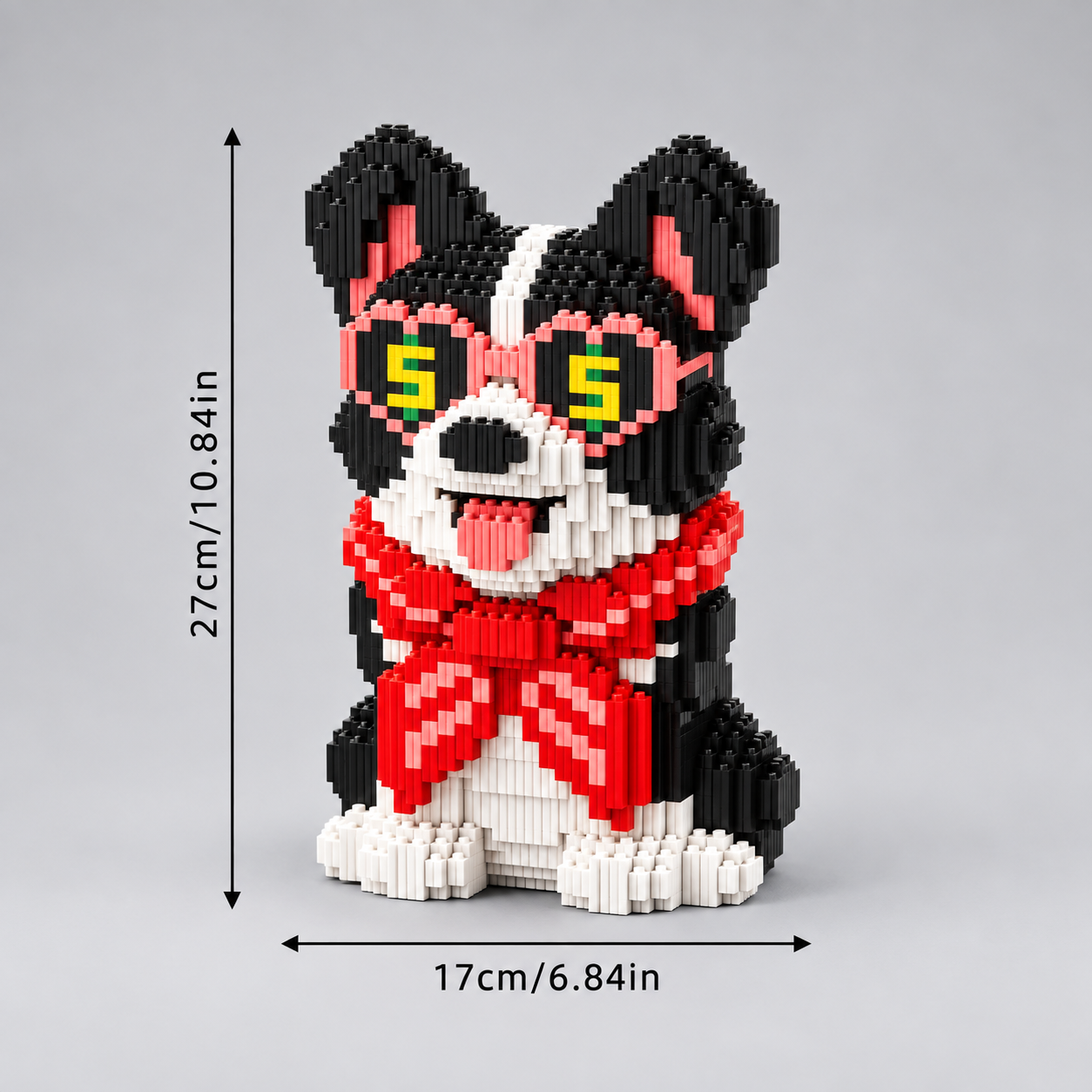 Hund mit rotem Schal | Bausteine
