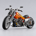Oranges Motorrad | Bausteine