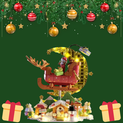 Weihnachtsmann im Schlitten  | Bausteine