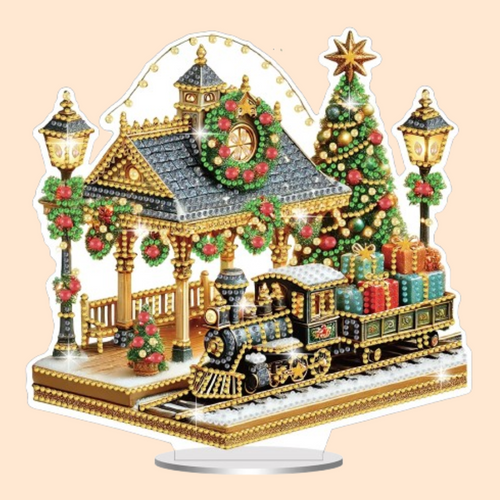 5D Weihnachtsbahnhof | Diamond Painting