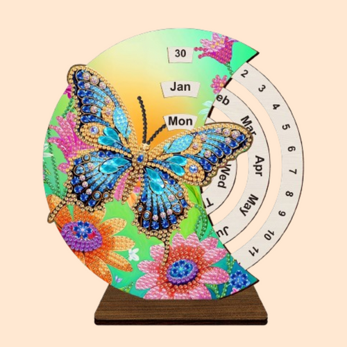 Blauer Schmetterling | Kalender | Diamond Painting