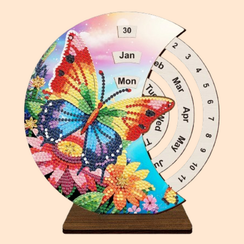 Regenbogen-Schmetterling | Kalender | Diamond painting