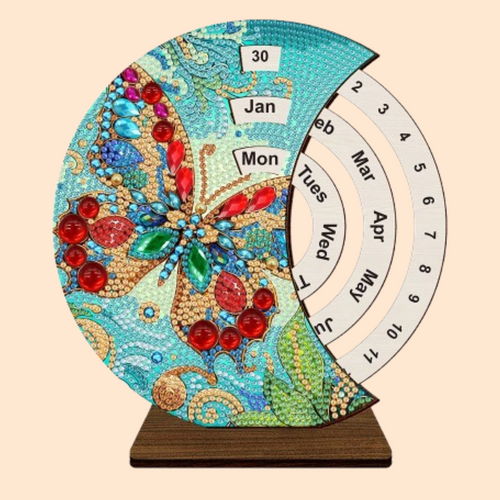 Roter Schmetterling | Kalender | Diamond painting