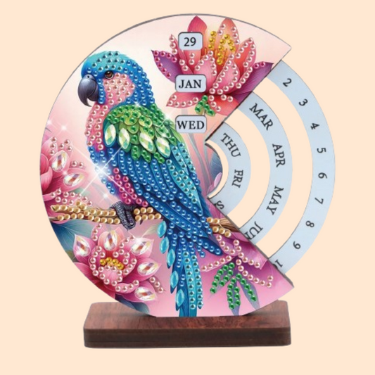 Blauer Vogel | Kalender | Diamond painting