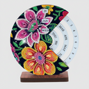 Rosa & orange Blume | Kalender | Diamond painting