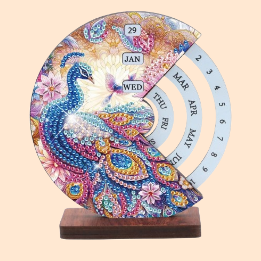 Pfau | Kalender | Diamond painting