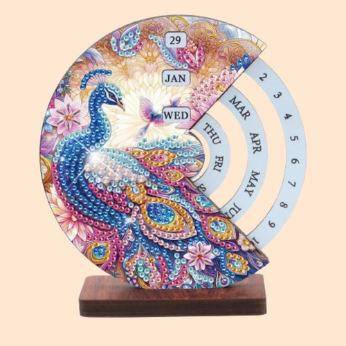 Pfau | Kalender | Diamond painting