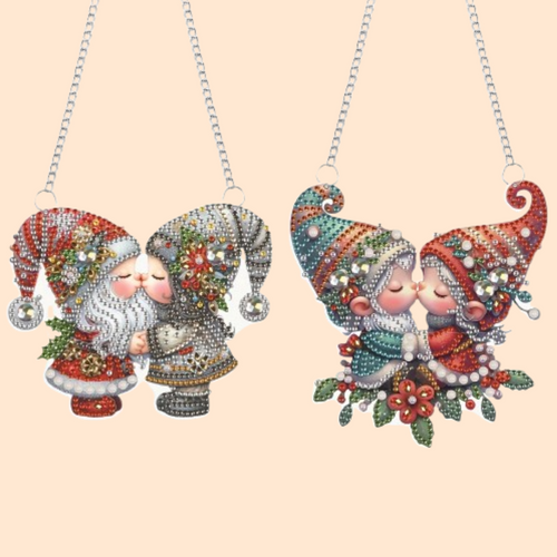 Dekoanhänger | Weihnachtswichtel | Diamond Painting