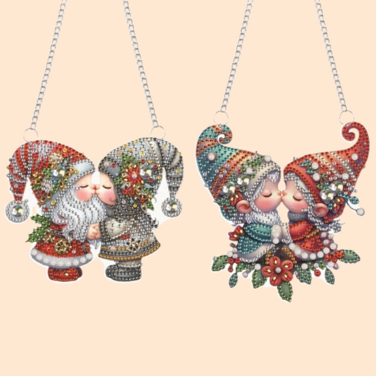 Dekoanhänger | Weihnachtswichtel | Diamond Painting