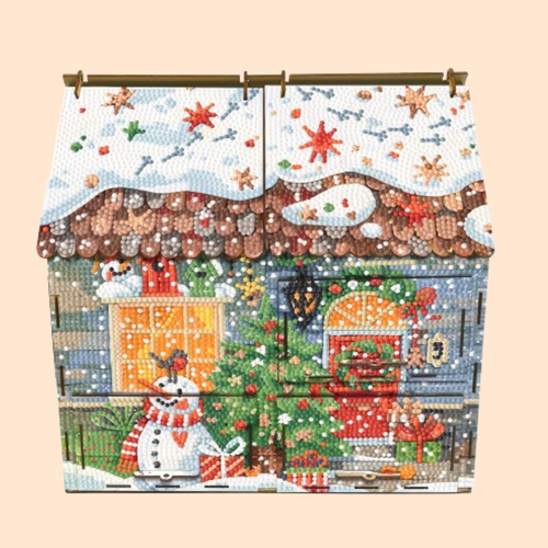 Haus mit Schubladen | Bausatz | Diamond Painting