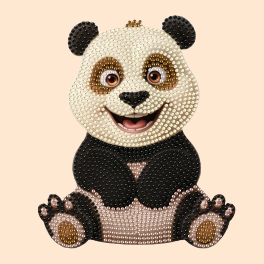 Bewegender Panda | Diamond Painting