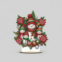 5D Schneemann-Familie | Diamond Painting