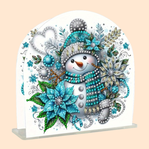 Schneemann | Serviettenhalter | Diamond Painting