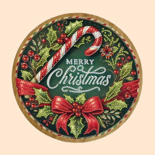 Merry Christmas | Tablett | Diamond Painting
