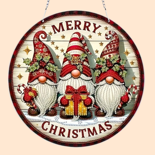 Dekoanhänger | Weihnachtswichtel | Diamond Painting