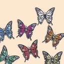 Schmetterlings-Untersetzer | Diamond Painting