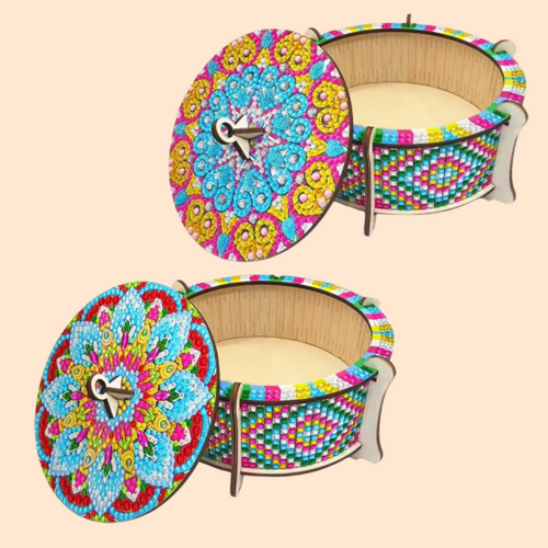 Mandala Holzkiste | Diamond Painting