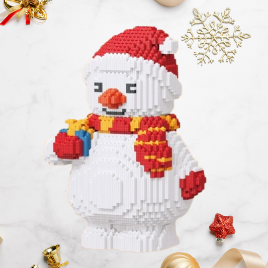 Schneemann mit Schal  | Bausteine