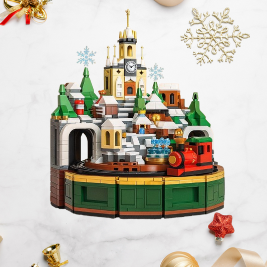 Spieldose Weihnachtsdorf  | Bausteine
