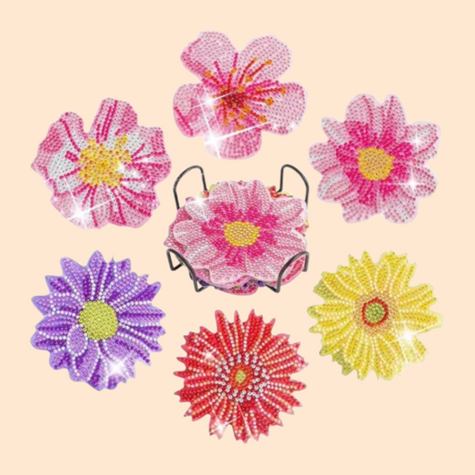 Untersetzer | Blumen | Diamond Painting