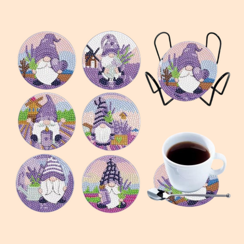 Gnom-Untersetzer | Diamond Painting