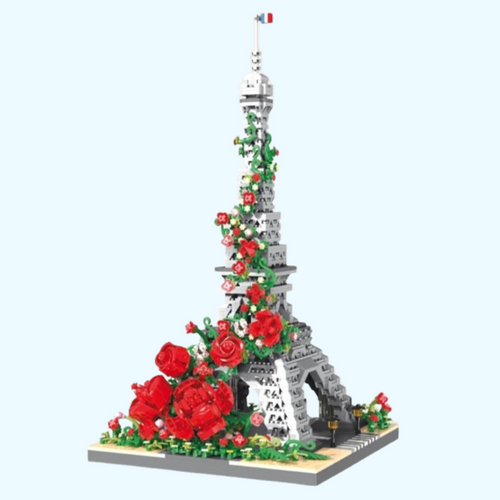 Eiffelturm mit Rosen  | Bausteine