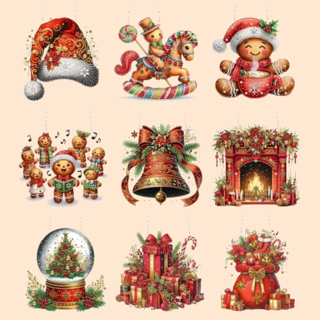 Weihnachtsanhänger | Diamond Painting