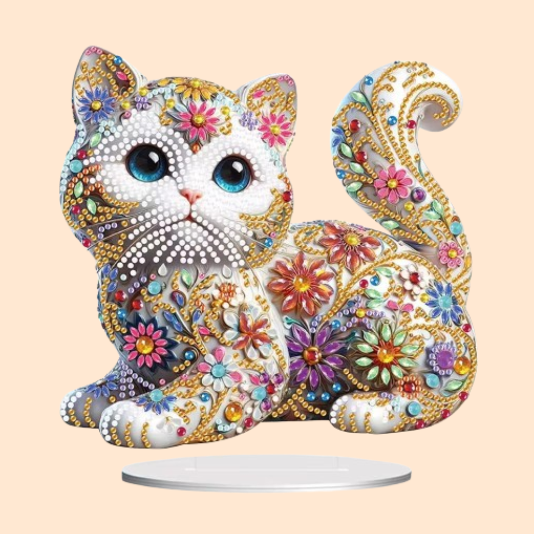 5D Niedliche Katze | Diamond Painting