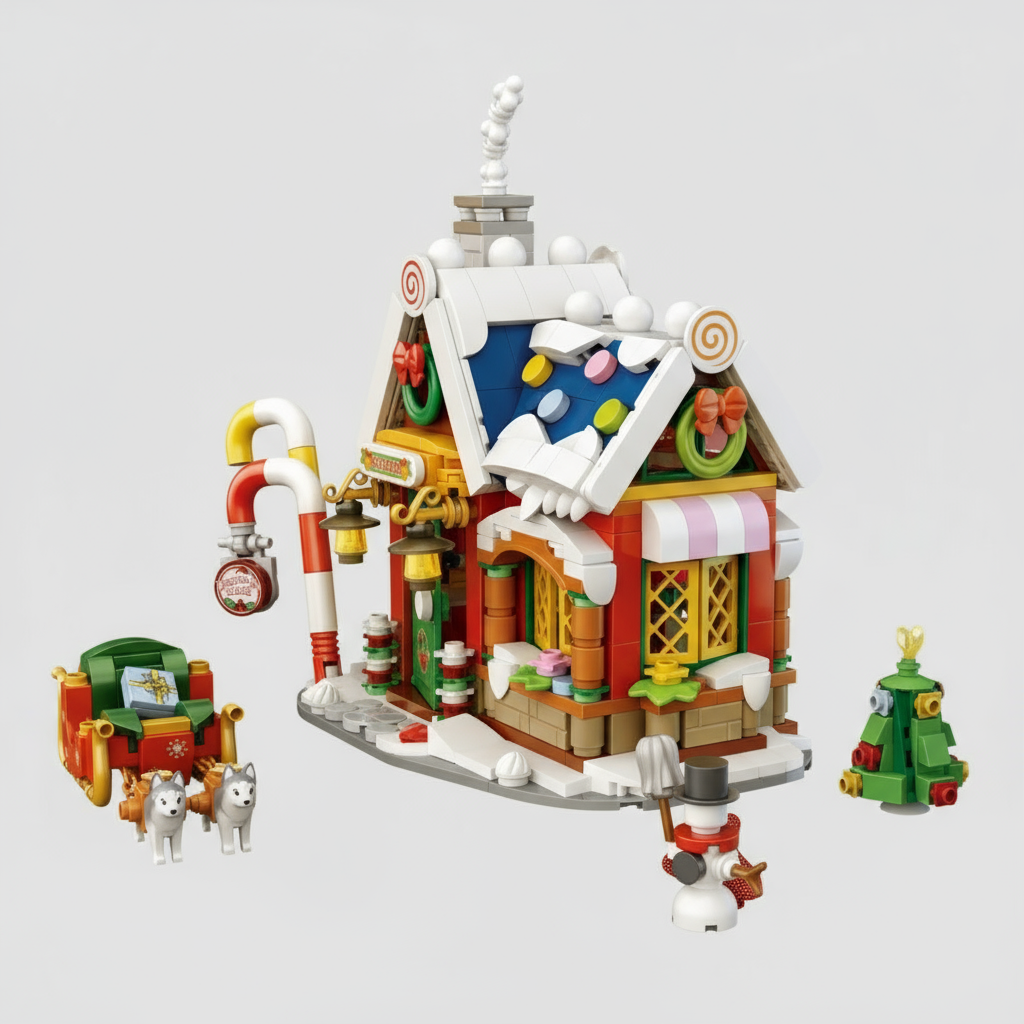 Mini-Weihnachtshaus  | Bausteine